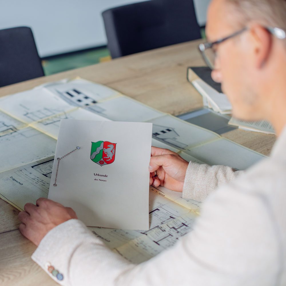 Notarielle Unterlagen beim Verkauf einer Immobilie